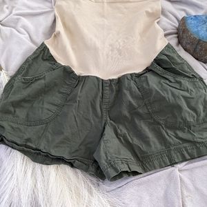 Motherhood Maternity Olive Shorts